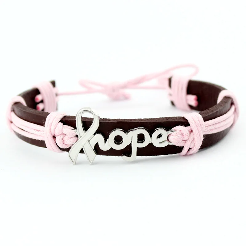 

Alzheimers Meningitis Lupus Epilepsy Childhood Mental Cerebral Palsy MS Stethoscope Breast Cancer Awareness Hope Ribbon Bracelet