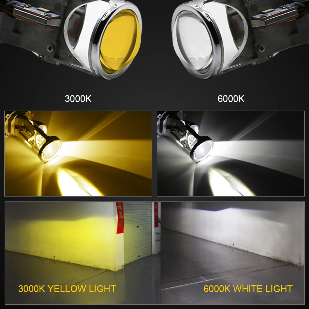 Светодиодный мини проектор EURS G6 2 шт. H4 8000 лм G9|Передние LED-фары для авто| |