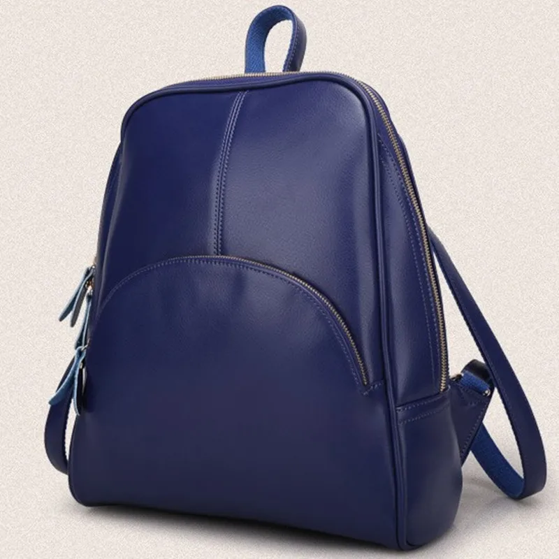 Летний женский рюкзак для ноутбука, разноцветная Студенческая сумка на молнии, Женская дорожная овальная телескопическая сумка через плечо с ручкой - Цвет: Blue F27
