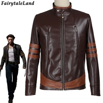 

X-men wolve Logan Jacket Carnival Halloween Costumes for adult Fashion James Logan Xmen Cosplay costume Leather Jacket