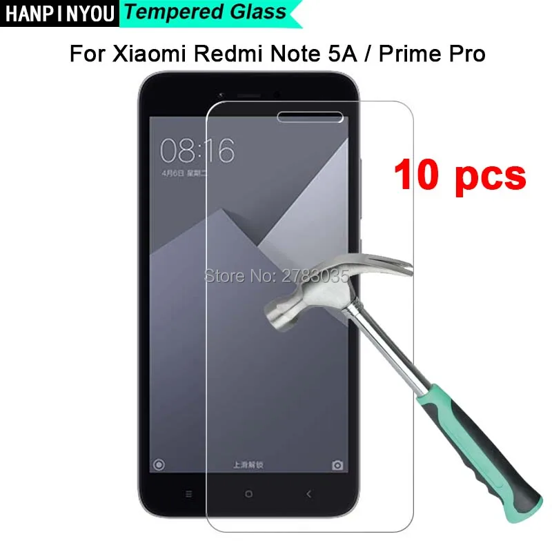 10 Pcs For Xiaomi Redmi Note 5A Pro / Note5a Prime 9H Hardness 2.5D Ultra-thin Toughened Tempered Glass Film Screen Protector | Мобильные