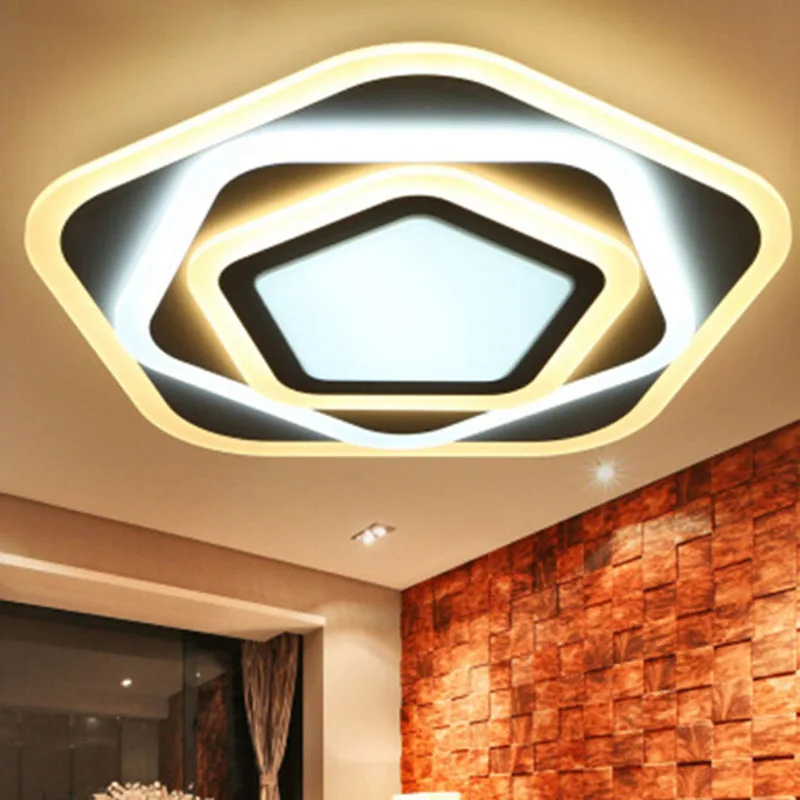 

Modern Acrylic pentago Design Ceiling Lights Bedroom Living Room Ceiling Lamp LED Home Lighting Light Fixtures plafonnie