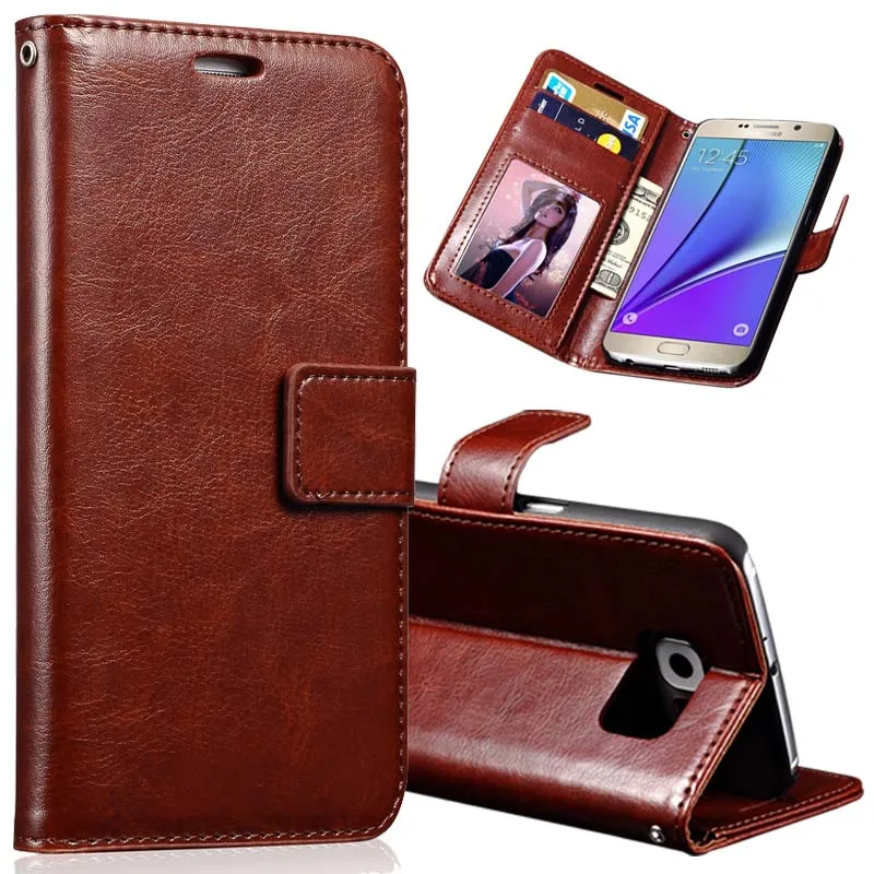 PU Leather Case For Samsung Galaxy Note 5 Phone Coque Flip ...