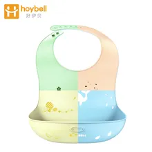 Детские нагрудники для новорожденных с мультяшным принтом Детские Силиконовые Детские Летние регулируемые водонепроницаемые детские принадлежности для кормления мальчик фартук для девочки 4 цвета