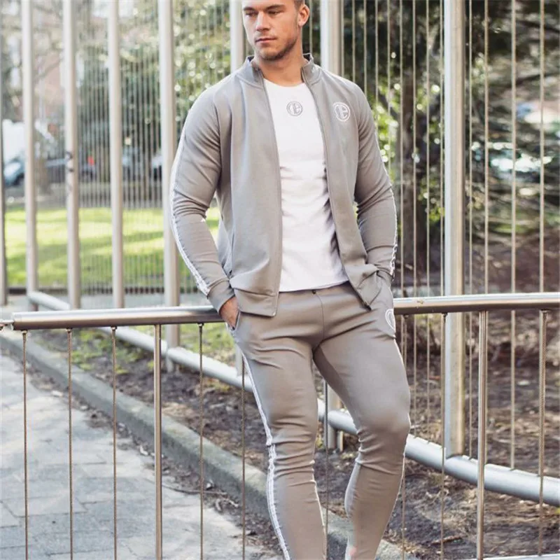 male tracksuit sporting suits mens fashion tracksuit men trainingspak