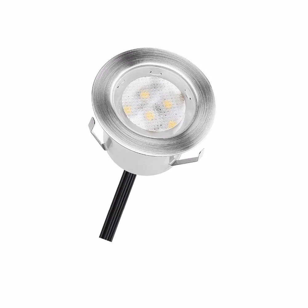 Decoração do Jardim Luz ao ar Gramado Livre Branco Morno Frio Azul Rodada Rgb Levou Inground Lâmpada 1 w ce Rohs Certificação B109-20 12 led inground light