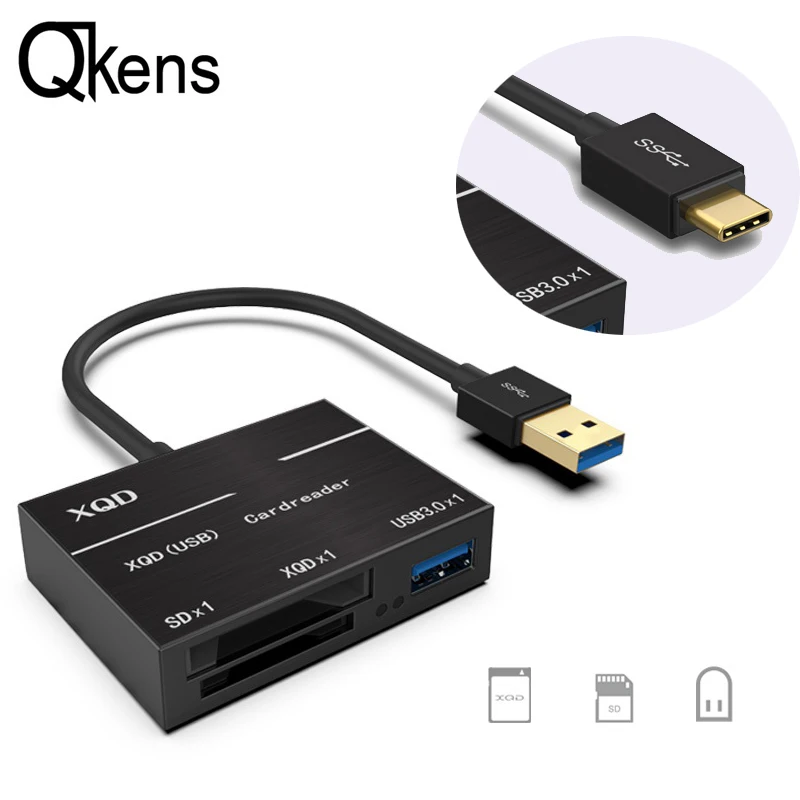 USB 3,0/Тип C USB C XQD SD кард-ридер 500 МБ/с. высокое Скорость Камера комплект адаптер для sony м/G серии Nikon для Lexar USB карта XQD