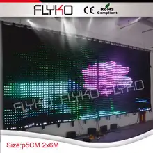 Функция отображения видео и полу-для наружного использования светодиодный видео занавес