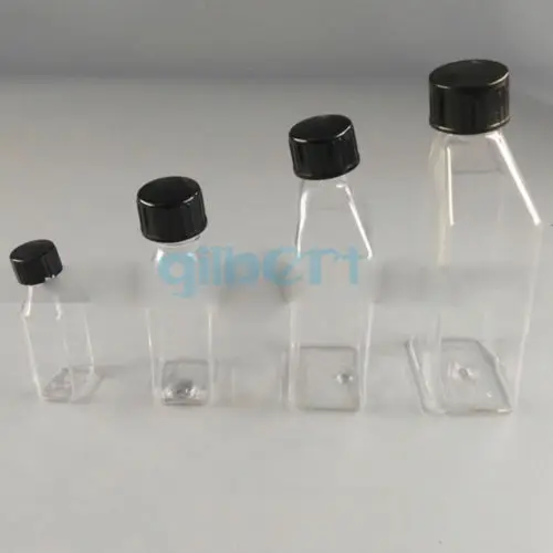 

10ml Cell Culture Flask Tilted With Screw Cap Sample Bottle Laborary Glass Ware