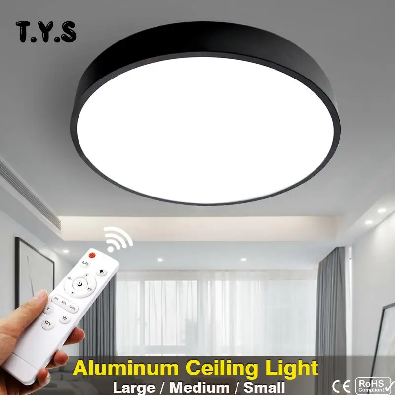 

Modern LED Ceiling Light 220V Remote Control Dimming 3 Colors Kitchen Fixtures LED Bedroom Living Room Lamp Light Home Lighting