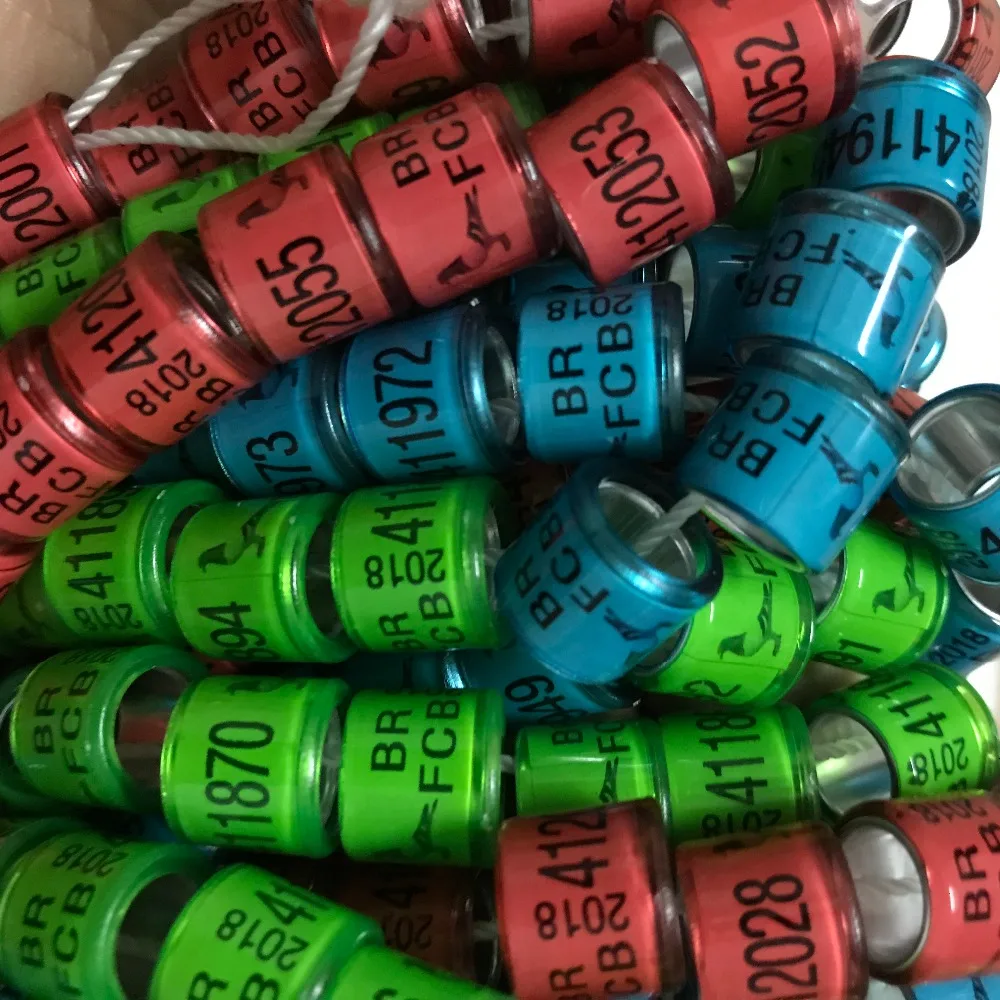 1500 шт. кольца для голубей с пользовательской информацией на кольцах