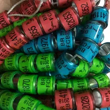 1500 шт. кольца для голубей с пользовательской информацией на кольцах
