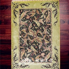 2'x3' лист шелковый ковер молельный коврик ручной работы изящные коврики для украшение дома коврик