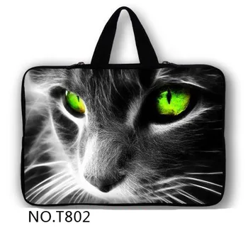

New Zipper Cool Cat Laptop Sleeve Case For Macbook Laptop AIR PRO Retina 11" 12" 13" 14" 15" 15.6 17" inch Notebook Bag