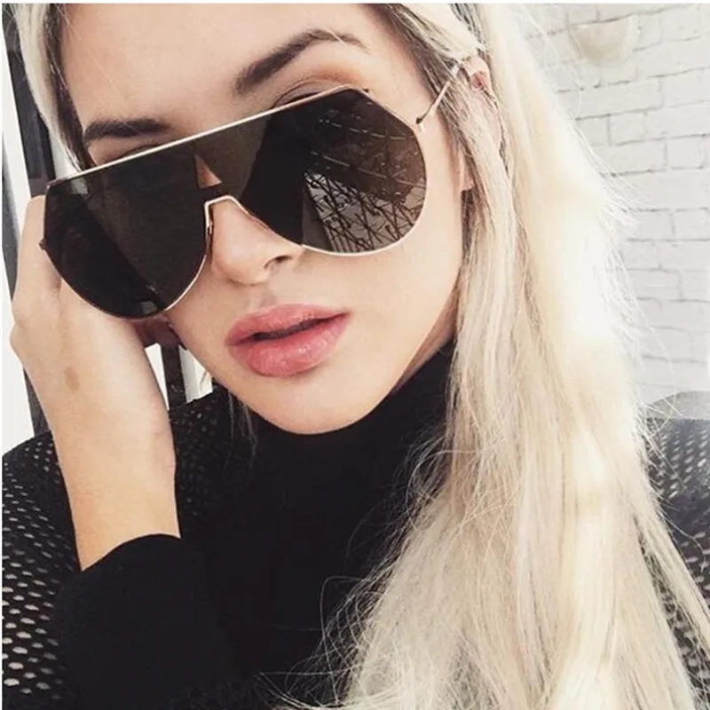 

REALSTAR 2018 Fashion Retro Men Sunglasses Women Luxury Brand Designer Rimless Oversized Sun Glasses Vintage Shades Oculos S45