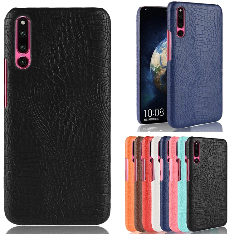 

Luxury Crocodile Skin Back Phone Case For Huawei P30 View 20 10 Case On Honor 7C AUM-L41 Russian Version Mate 20 Lite Pro 20X