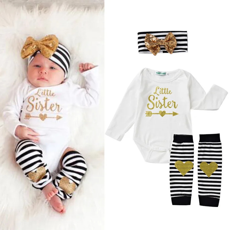 

Baby Boy Girl Headband Rompers Long Socks 3pc Set Cotton Newborn Babies Clothing Autumn Spring Jumpsuit Baby Suit Layette Outfit