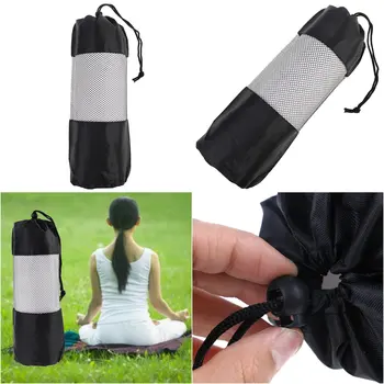 

35*10.5cm Sport Exercise Mat Carry Strap Drawstring Bag Gym Bag Fitness Backpack Yoga Bag Canvas Practical Yoga Pilates