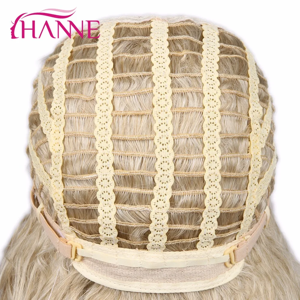 Ханне Омбре коричневый блонд Длинные Синтетические волосы парики для женщин натуральный волнистый парик средний пробор термостойкие волокна парик