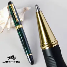 Роликовая шариковая ручка JINHAO X450 темно-зеленая и Золотая Роскошная офисная ручка SHOOL фиолетовый черный синий красный 21 Цвета на выбор JINHAO 450