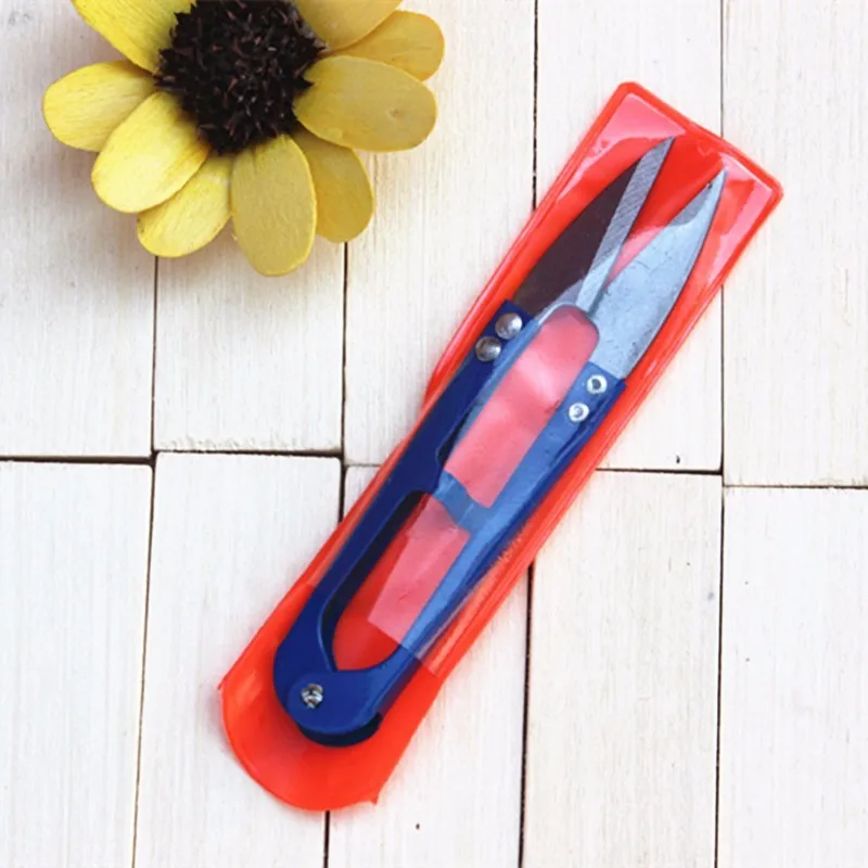 1 шт. u-образные мини-ножницы для шитья ниток, ножницы, маленькие кусачки, ножницы, садовые лески, резак, инструменты, случайный цвет