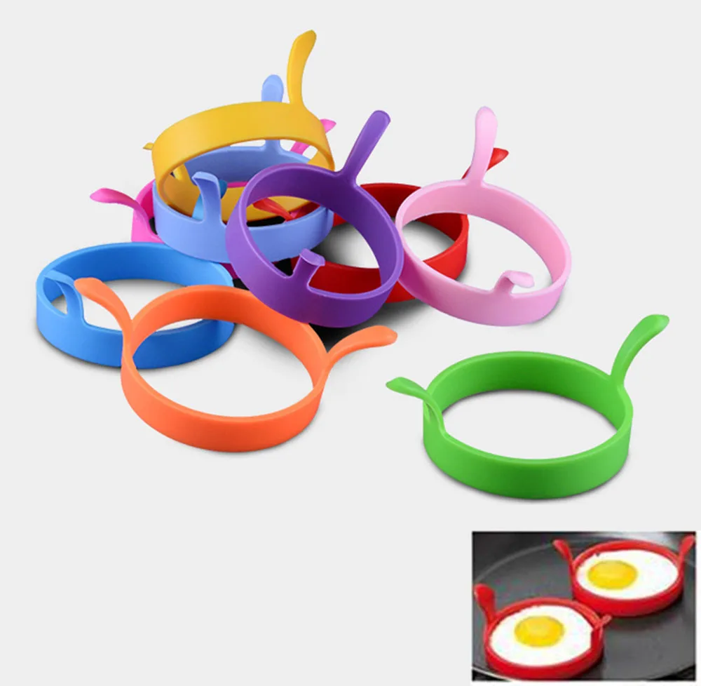1000 шт./партия, пищевая кухня, круглая силиконовая яичная жарка, жареная печь, блинная форма для кольца, инструмент
