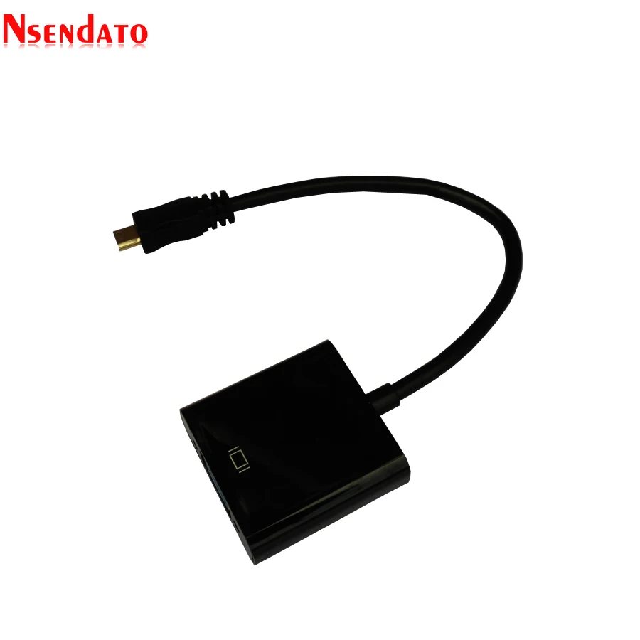 5 шт. мини адаптер для кабеля HD VGA с аудио кабелями Micro USB конвертер порта дисплея XBOX