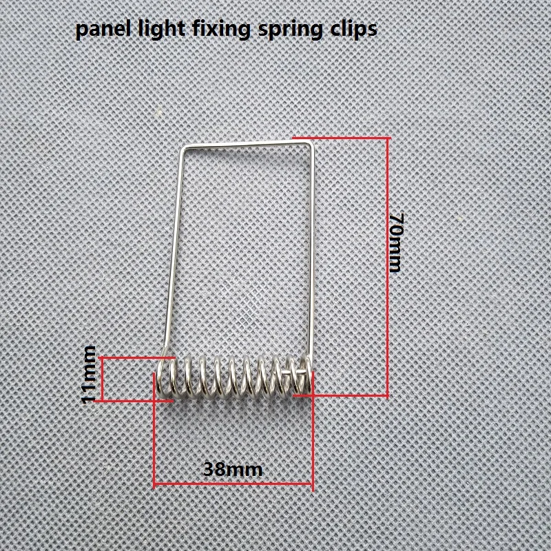 Buy 20pcs/lot 38x70mm Downlight accessories, panel light fixing spring clip