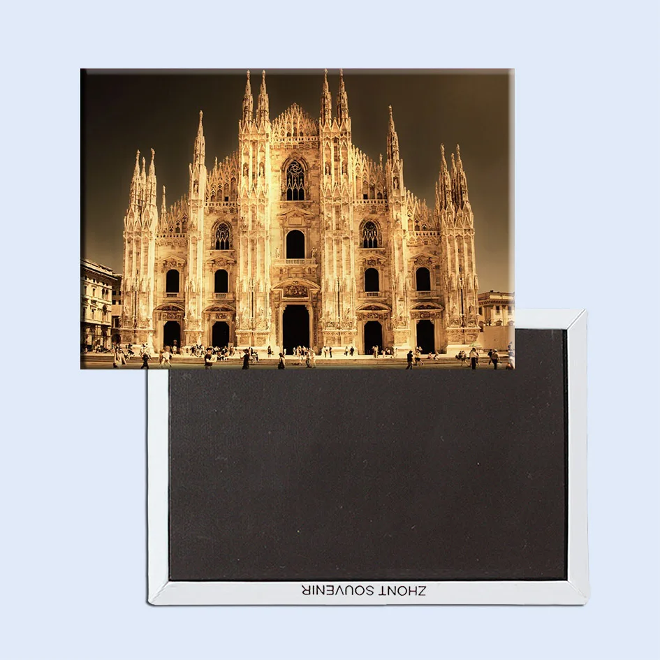 Сувенир, магнитиков, Италия, Милан, церковный турист, металлический магнит на холодильник SFM5188