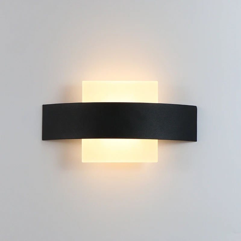 Ceny 4W oświetlenie naścienne led kryty kuchnia dekoracje do jadalni żyrandol światło balkonowe na ścianę W korytarzu lampy żelaza i akryl AC90 260V