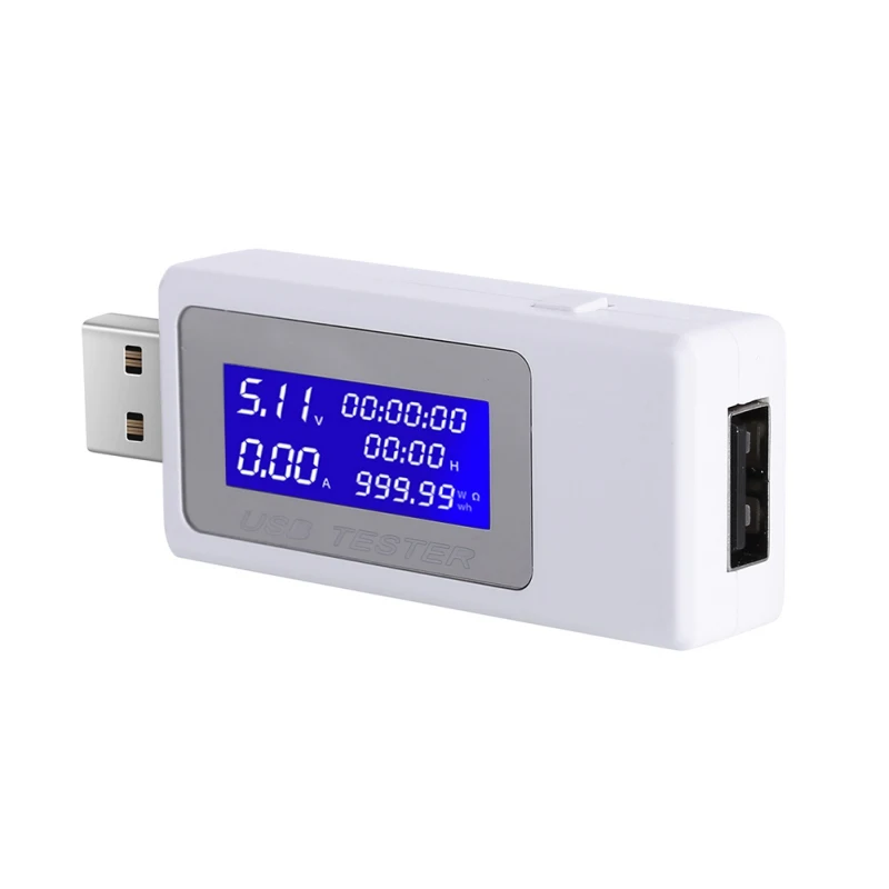 

DC 4-30V 0-5A Digital Display USB Current Voltage Tester USB Voltmeter Ammeter Charging Tester Monitor USB Ports