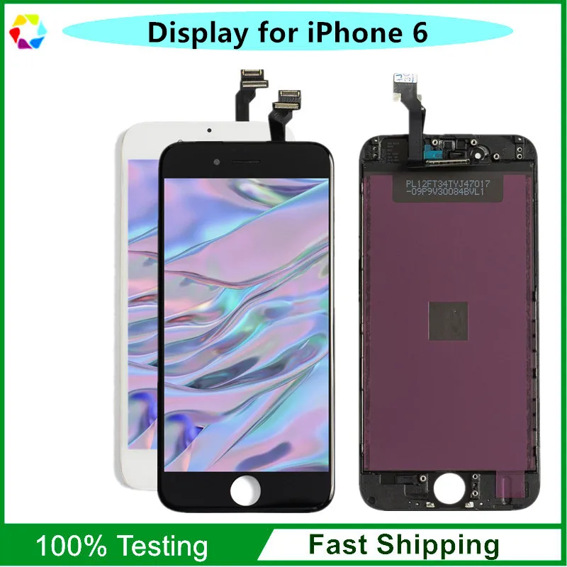 

10 Piece AAA+ Quality LCD for iPhone 6 Display Screen + Touch Digitizer Assembly 4.7 inch ,Black White