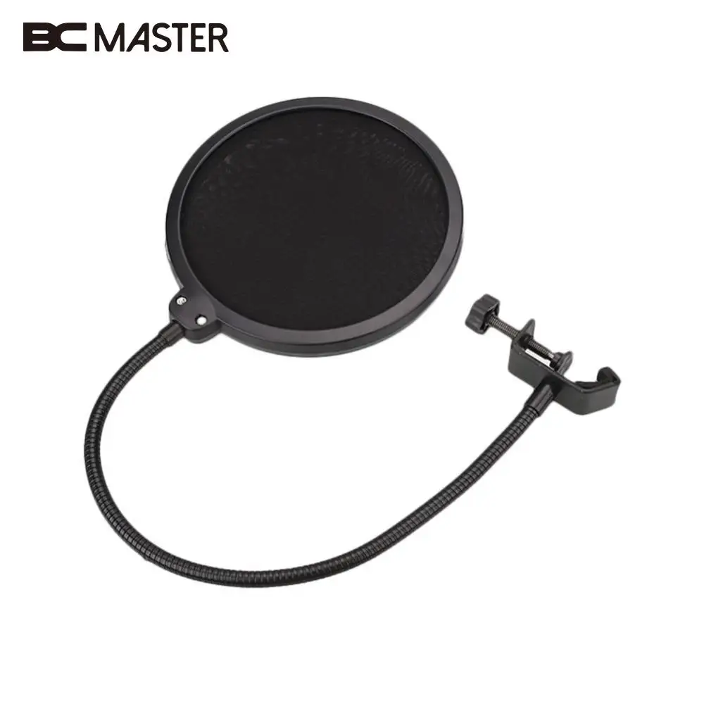 

Black New Flexible Microphone Windshield Mic Pop Filter Shield Cover For Speaking Accessories