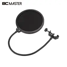 Black New Flexible Microphone Windshield Mic Pop Filter Shield Cover For Speaking Accessories