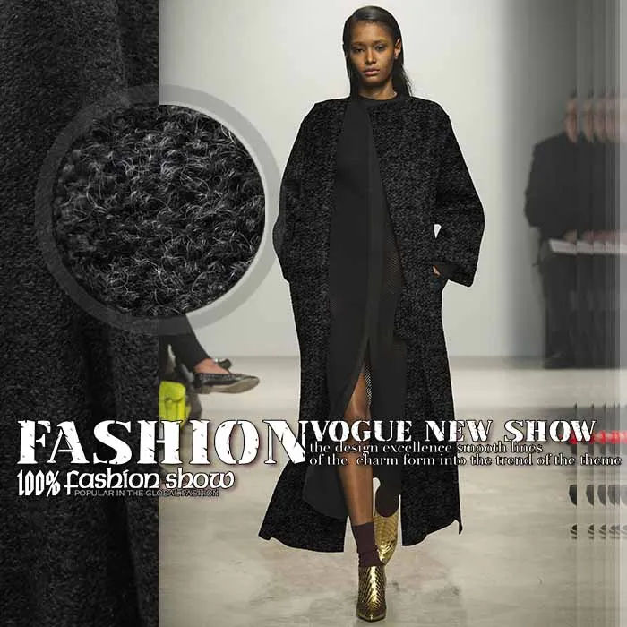 Buy High fashion knitted woolen fabric coat jacket wool sweater apparel and