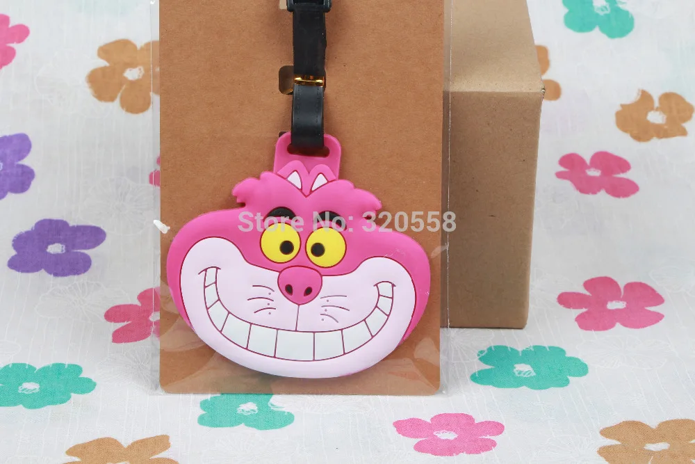 

1pcs Cheshire cat bag Pendant Travel Name Tag Novelty toys