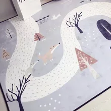 150X190CM Crystal Cashmere Carpets For Living Room Cartoon Children Bedroom Rugs And Carpets Coffee Table Area
