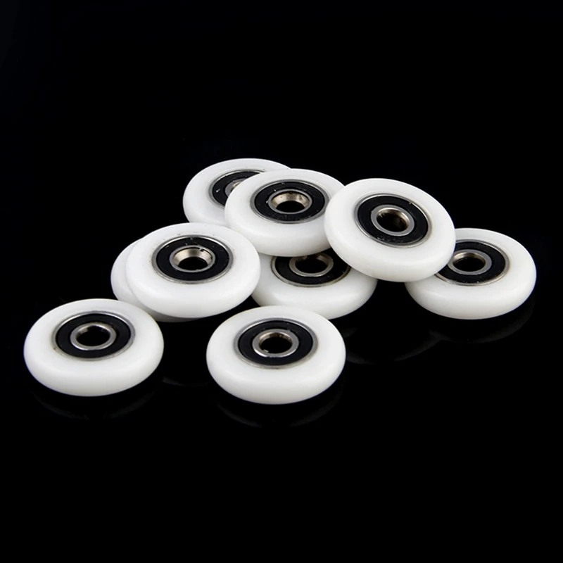 8 Pcs Shower Door Runner Rollers Wheels Pulleys Replacement Parts 23mm Diameter-2