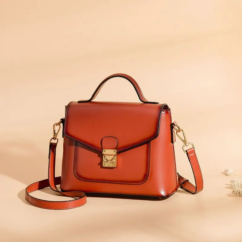 

LOEIL Small bag 2018 new tide leather small square bag casual fashion wild retro handbags Messenger bag shoulder