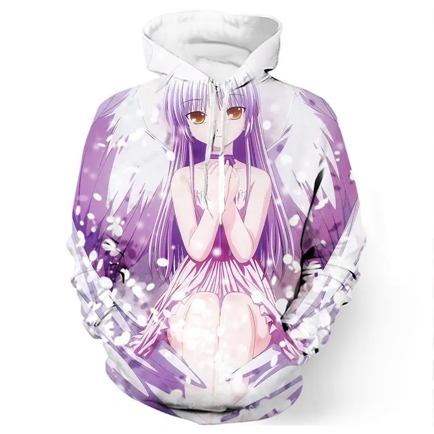 2017 новые модные толстовки Для мужчин wo Объёмный рисунок (3D принт) Kanade Татибана