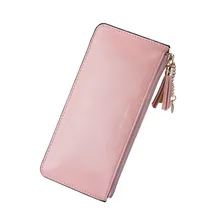 2019 Tassel Wallet for Women Long Purses Designer Coin Purse Card Holder Lanyard Wallets Female Zipper Clutch Bag PU Wallet