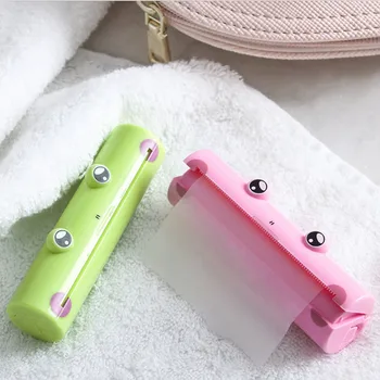 

Cute Frog Hand Wash Paper Soap Convenient Pull type Antibacterial Antivirus Flakes Travel portable Scented Slice Bath Soap