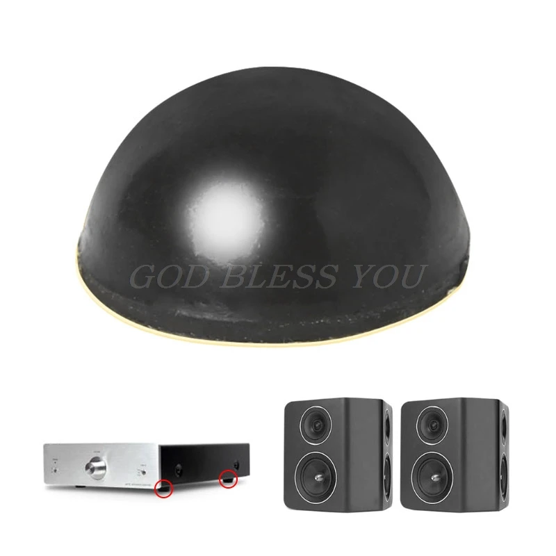 

4Pcs/set Rubber Anti-shock Foot Shock Absorption Vibration for Audio Speakers Self-adhesive Pad