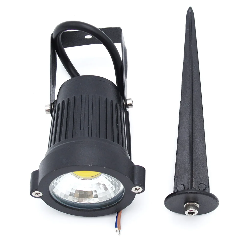 Jardim ao ar Conduziu a Luz do Ponto Iluminação da Paisagem Ip65 à Prova Led Cob Gramado Lâmpadas Dwaterproof Água Livre Lâmpada dc 12 v 10 w 6 jardim ao ar livre conduziu a luz