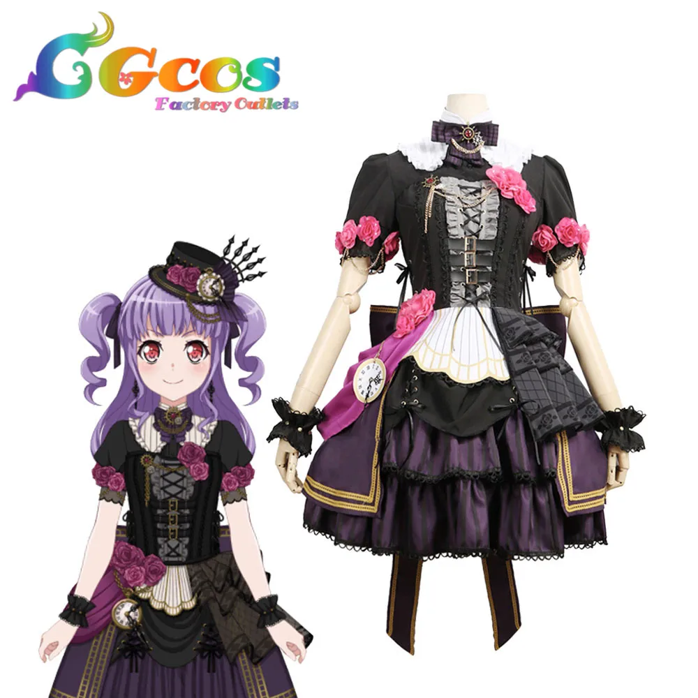 CGCOS Косплей Костюм BanG Dream! Roselia Neo Aspect Ako Udagawa Платье Аниме Униформа Хэллоуин