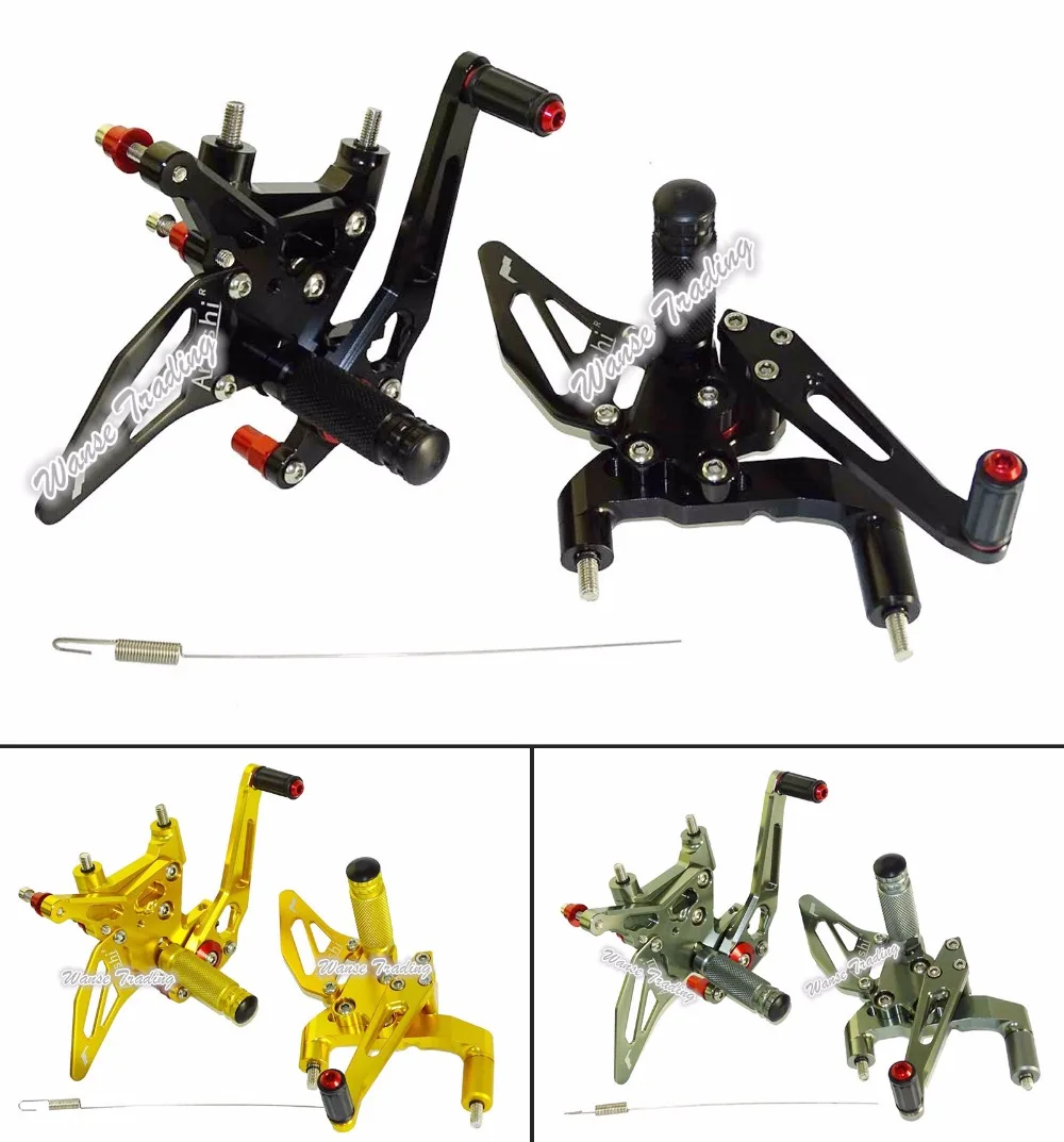 Motorcycle CNC Adjustable Rider Rear Sets Rearset Footrest Foot Rest Pegs For DUCATI 1199 Panigale R