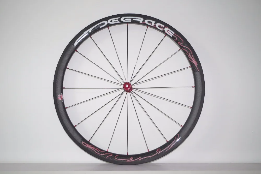 40mm aero carbon wheel set tubeless clincher