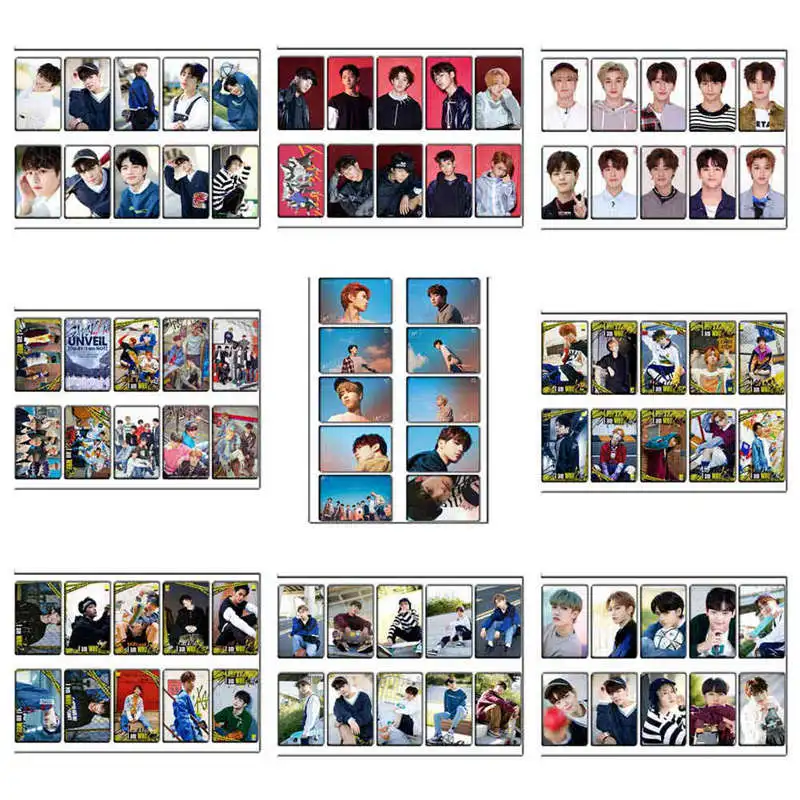 10 шт./лот KPOP Stray Kids Lomo карты HD фото липкая Фотокарта постер подарок для звезд
