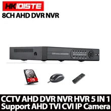 HD 8CH AHD DVR HDMI 1080P Digital Video Recorder AHD-NH Network Monitor, CCTV DVR Recorder Max To 4TB P2P, CMS,Mobile View