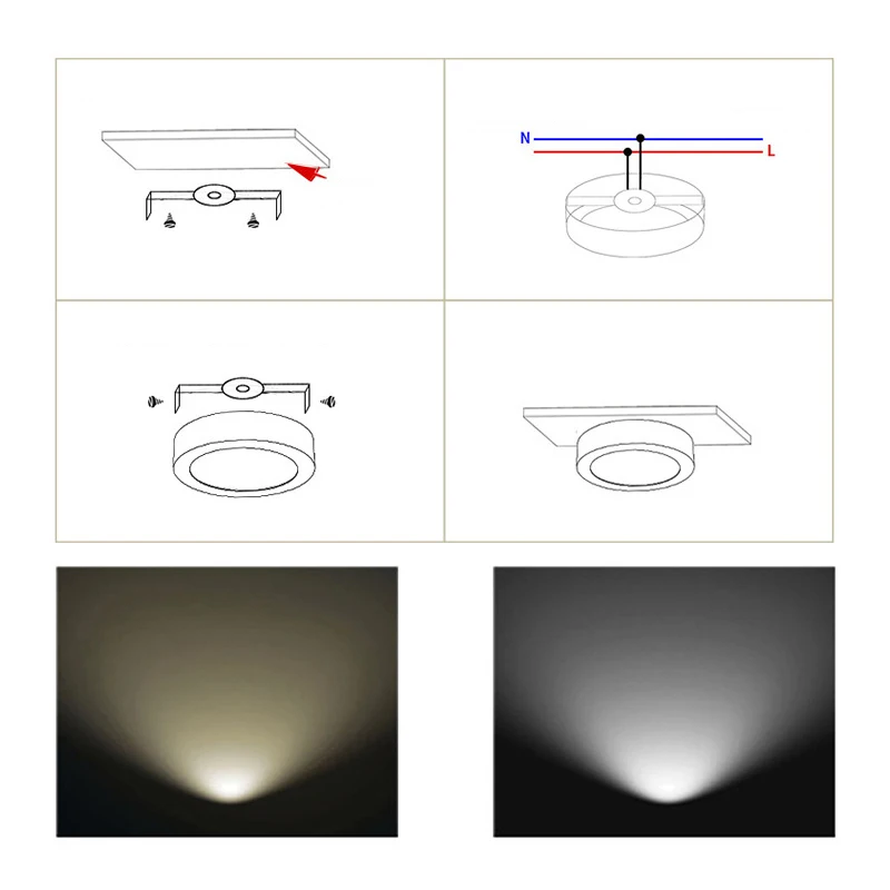Surface Mounted LED Ceiling Lamps PIR Motion Sensor Night Light 6W/12/18W 24W Modern Ceiling Lights Living Room Balcony Corridor